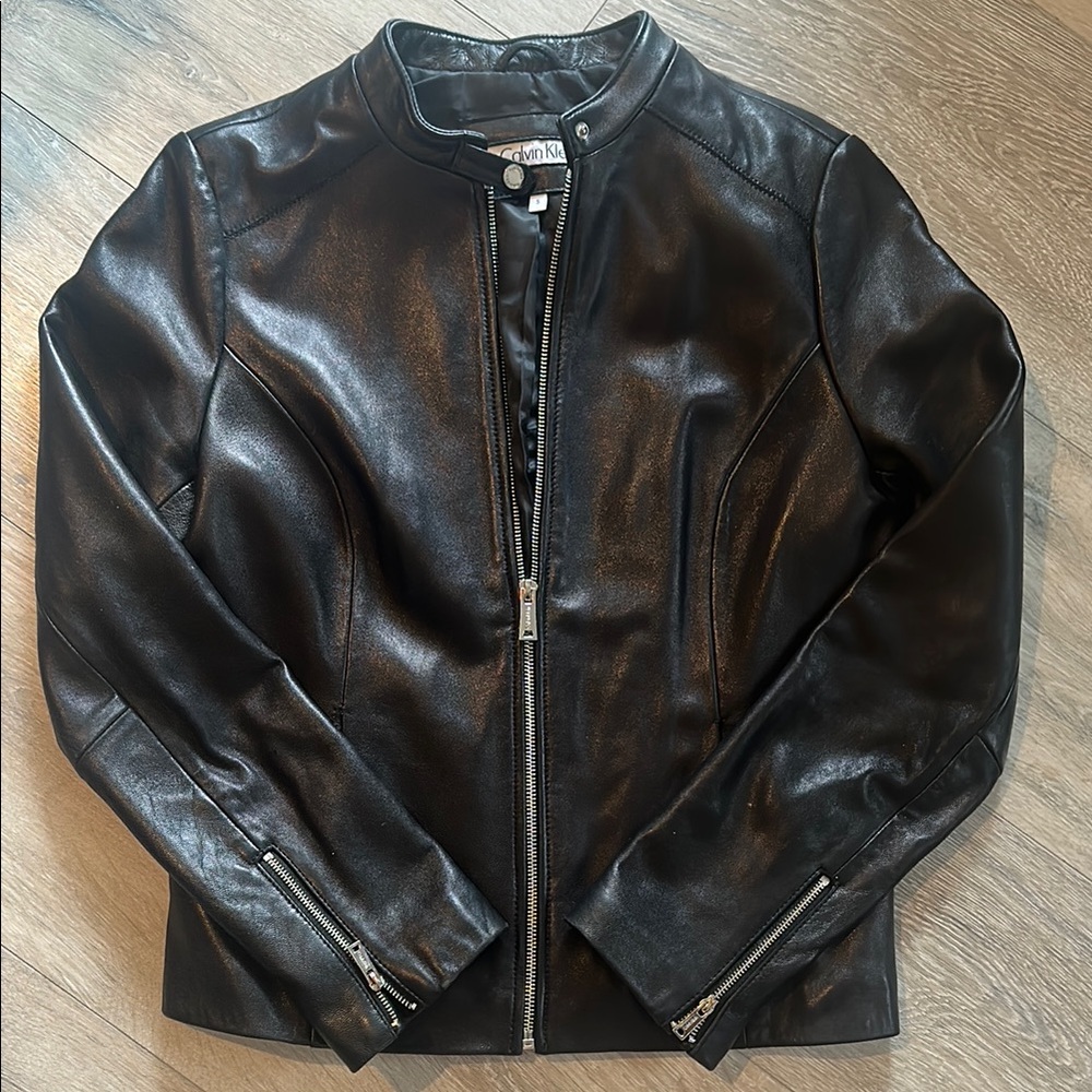 Calvin Klein Black Leather Jacket